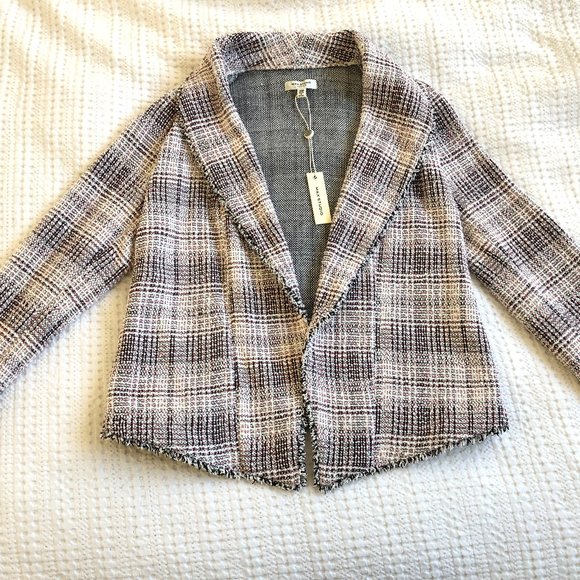 Crop Knit Moto Jacket / Blazer NWT Max Studio - Picture 1 of 4